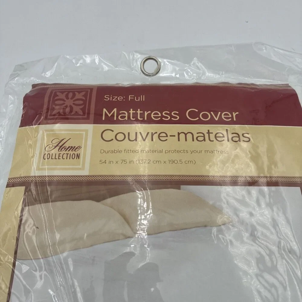 Full Size Fitted Mattress Cover White 54